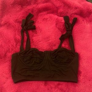 ADIKA crop corset tie top
